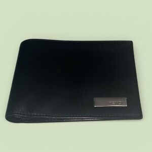 Fendi Black Leather Bi-Fold Wallet